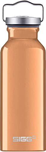 SIGG - Alu Trinkflasche - Original Kupfer - Klimaneutral Zertifiziert - Für Kohlensäurehaltige Getränke Geeignet - Auslaufsicher - Federleicht - BPA-frei - Outdoor & Camping Zubehör - 0,5L