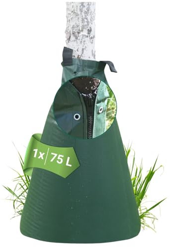 dm-Folien Baumbewässerungsbeutel I 75 Liter I 1 Stück I Bewässerungssack aus robustem PVC I Baumsack zur Bewässerung von Bäumen I UV-beständiger & reißfester Bewässerungsbeutel