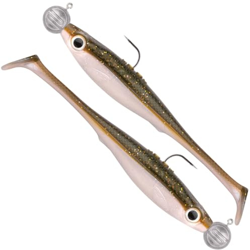 Spro Gummishad mit Jigkopf 8cm 5+7g Iris Popeye to-go