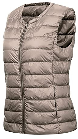 Chaleco Plumas Ultralight Mujer Chalecos Plumiferos Mujer Chaleco Plumon Qcolchado Sin Mangas Mujer Chaqueta Pluma Chaquetón Plumífero Sin Mangas Mujer Chaleco Guateado Talla Grande Down Vest Mujer
