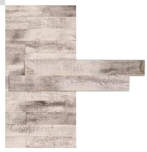 iWerk® Echtholz Wandpaneele selbstklebend | Premium Holzpaneele für Wand & Decke | Moderne Wandverkleidung für Wohnzimmer, Schlafzimmer & Kinderzimmer | Design „Kool“ – 78 × 10 × 0,5 cm