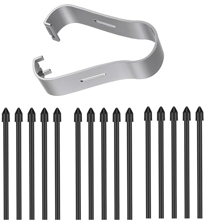 15 Stück Spitzen für Samsung S Pen Galaxy Tab S10 Lite/FE+ Plus/Ultra/S9 | für Samsung S Pen Glaxy Tab S10 Lite/FE/FE+ Plus/Ultra & S9 + Plus/FE+ Plus/Ultra & S6 Lite & S7 FE & S8, Schwarz