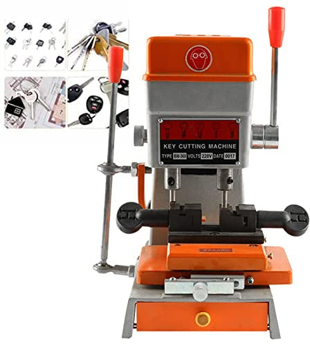 MINRUN 150W Multifunction Vertical Key Cutting Machine, Universal Key Copy Tool Locksmith Equipment Duplicating Cutting Machine for Door and Car Lock Key