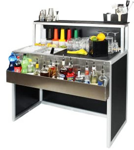Cocktail Station 120 cm – tragbarer Barstation, 120 cm – Deus 12 Standard