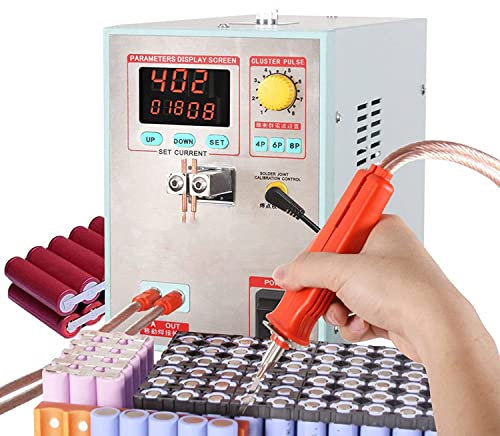 KLUFO Saldatrice della Batteria di impulso di precisione del Saldatore del Punto, Saldatore del Punto per Le batterie Ricaricabili Saldatore del Punto tenuto in Mano