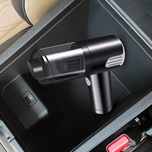 WAGNUS Aspirapolvere Portatile, Aspirapolvere per Auto Senza Fili, Aspirapolvere Portatile, Aspirapolvere Portatile a Secco/Umido, Aspirapolvere Piccolo a Doppio Scopo per Auto Domestica (Argento)
