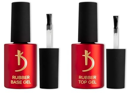 Kodi Professional Capa Base y Top Coat Semipermanente para Uñas - 2 * 15ml - Base Coat y Top Coat Esmaltes Semipermanentes - UV LED Manicura y Pedicura Kit