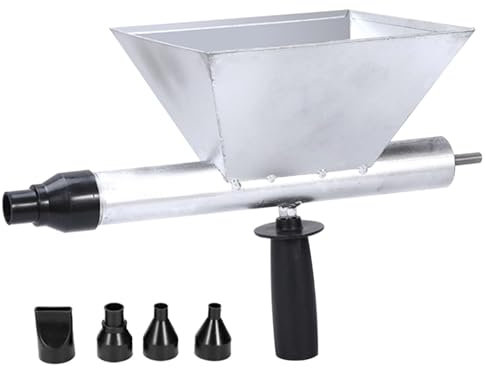Electric Mortar Pointing Grout Gun Portable Mortar Sprayer Applicator with 4 Nozzle Ergonomic Grout Tool Portable Caulking Tool for Window Wall Bricks, Without Electric Drill