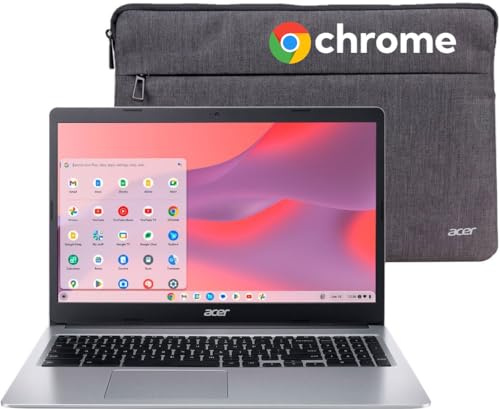 Acer Chromebook 315 Ordenador portátil para Estudiantes y Empresas - Pantalla HD de 15,6, procesador Intel Celeron Dual-Core, 4 GB de RAM, portátil eMMC de 64 GB, duración de hasta 12,5