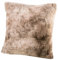 Delindo Lifestyle Kingston - Federa per cuscino in morbida pelliccia sintetica, 50 x 50 cm, colore: Panna beige