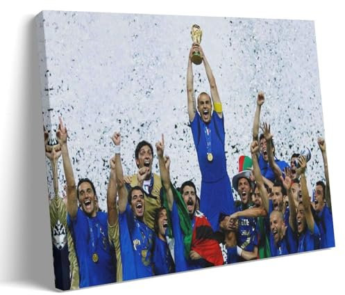 HKLOPUY Poster décoratif sur toile représentant la Coupe du monde de 2006 pour chambre à coucher (50 x 75 cm)