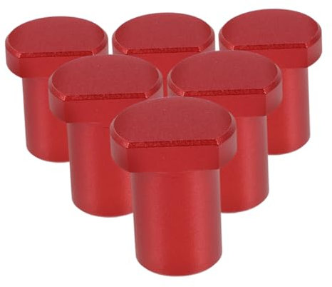 NUOBESTY 6pcs Workbench Clamping System Bench Dogs Aluminum Alloy Stops for Woodworking t Track Woodworking Bench Dog Clamp