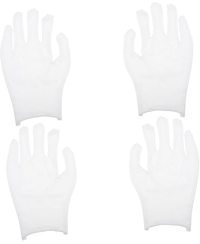 iplusmile 12paare Baumwoll Handschuhe Für Schmuck Silber Inspektion Dünne Wiederverwendbare Handschuhe Für Handpflege Kosmetik Und Alltagsgebrauch Leicht Und Weich Für Empfindliche Gegenstän