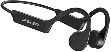 PSIER Bone Conduction Headphones, Bluetooth 5.4 Open Ear Headphones, 10H Playtime Bone Conduction Earbuds with Mic, IPX6 Waterproof Running Headphones for Hiking