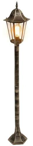 etc-shop Gartenlaterne für Draußen Strom Außenstehlampe für Garten Terrassenlampen Außen, LED 7W 630Lm warmweiß, DxH 23,5x120 cm