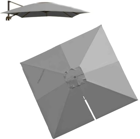 HULKAY 3x4m Toile De Rechange pour Parasol Déporté Rectangulaire