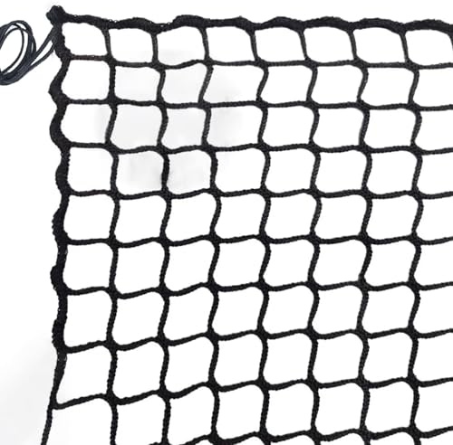 Universal Sicherheitsnetz Kinder Schutznetz Polyester Knotenlos Treppe Zaun GeländerSicherheitsschutz Anti-Fall für Haustier Katzennetz Balkone Terrassen Fenster(Size:1 * 3m(3 * 10ft),Color:schwarz)
