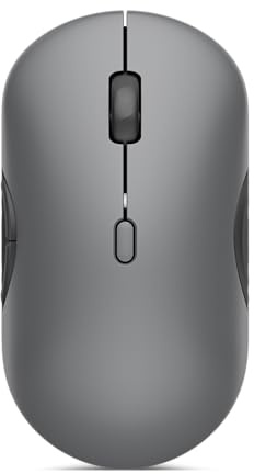 Lenovo Souris sans Fil Multi-appareils 700, Bluetooth ou Connexion USB-A 2,4 GHz, connectez jusqu'à 3 appareils, autonomie de la Batterie de 36 Mois, Gris Luna