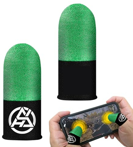 Fingerhülsen für Videospiele, Gaming-Hüllen, elastische Fingerabdeckungen, 2 Stück, Finger, für Spiele, flüssiger Betrieb, Fingerschutz für Tablets und Telefone