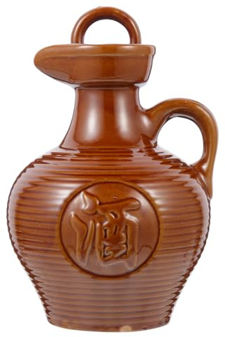 JECOMPRIS Brocca di Vino in Ceramica Manico 500 Ml Bollitore per Vino Portatile Resistente Alte Temperature per Casa e Ristorante da Tavola Elegante