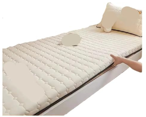 YANSHUYU Futon madrass för studenthem, enkel, dubbel, tatami, futon, hopfällbar futon liggmadrass (F,150 x 190 cm (59 x 74 tum)