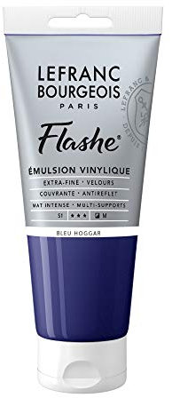 Lefranc Bourgeois Acrylic Vinyl Emulsion, Phthalocyanine Blue, 80ml Tube-Vinylfarbe