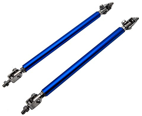 Splitter Rod,HugeAuto 2x Adjustable Car Auto Front Bumper Lip Strut Rods Tie Bar Support Tool -Blue