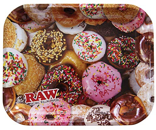 RAW Donut Tray - Base arrotolabile in metallo, 3 scomparti