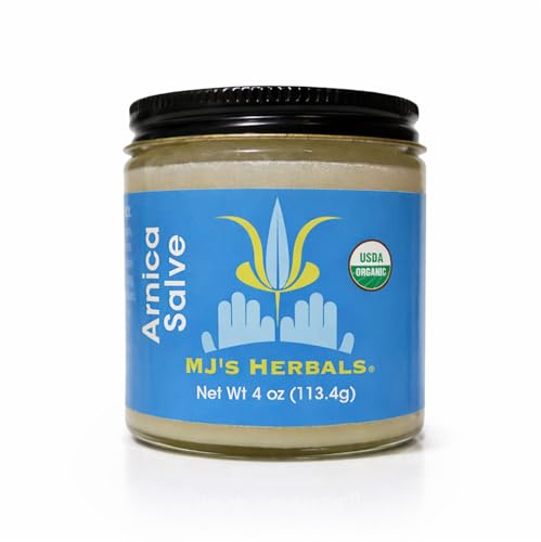 MJ's Herbals – Herbal Skin Care Ointment & Organic Moisturizing Balm for Everyday Care - Arnica Salve 4 oz