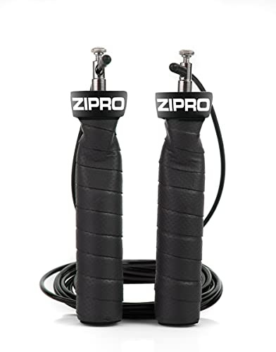 ZIPRO Springseil, verstellbare Stahlseile, Profi Kugellager, Anti-Rutsch Griffe, Workout, Profi Sport, Boxen, Training, Erwachsene Damen Herren Kinder
