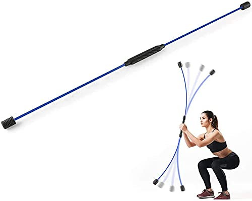 Fitness Schwingstab Pilates Stange Tragbares Yoga Stick Fitness Bar, Multifunktionales Sport Tremor Elastic Training Bar zur Fettverbrennung, Dehnungsstange Muskeltrainingsstab für Körperübungen, Y