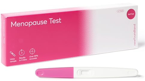 Menopause Test Kit - 2 Tests - Simple FSH Test - Urine Sample with Results in Under 5 Minutes - At-Home Test - Menopause Self Test, Certified CE for Home Use