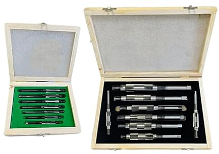 Rahish Tools Alésoir manuel réglable HV à H11 Tailles – 6,35 mm à 3,8 cm Outil d'alésage pour une finition précise des trous avec 6 lames en acier au carbone – Outils à main pour métal et bois – 6,35