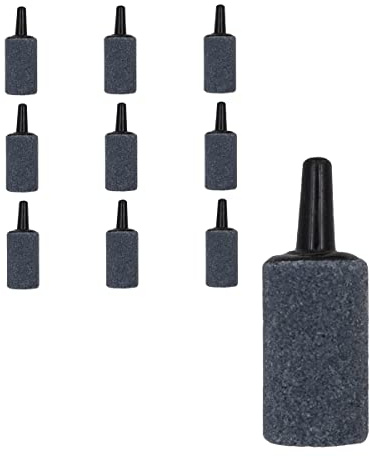 POFET 10 STÜCKE Aquarium Luftstein Aquarium Luftstein für Aquariumpumpe und Hydroponik - 4 mm