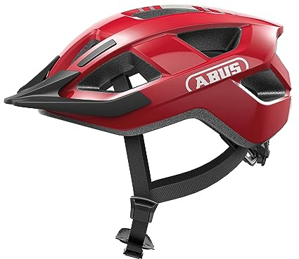 ABUS Fahrradhelm Aduro 3.0 – Sportiver City-Helm in stilvollem Design für alltägliche und sportliche Touren – für Damen und Herren – Rot, Größe S