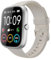 Smartwatch Uomo Donna, 1.91 Orologio Fitness con Effettua/Risposta Chiamate, 110+ Sportive Fitness Tracker, Sonno Cardiofrequenzimetro, Contapassi/Cronometro/Impermeabil IP68 Smart Watch, Beige Scuro
