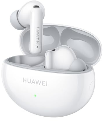 HUAWEI FreeBuds 6i, Intelligent Active Noise Cancellation 3.0, kraftfull bas, snabbladdning, upp till 35 timmars batteritid, Bluetooth 5.3, samtal utan distraktion, anslutning för dubbla enheter