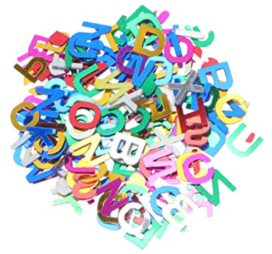 FELTECHELECTR Alphabete Konfetti Buchstaben 8mm Shinny Konfetti Für Hochzeit Tisch Dekoration Zubehör