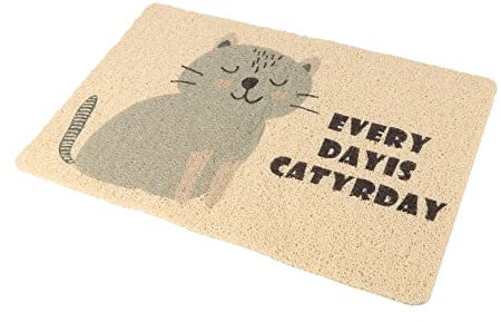 FONDOTIN 1stk Haustier Katzentoilette Katzenspielzeug Katzenhängematte Abfallfangmatte Heizkissen Für Haustiere Futterspender Käfig Cool Plüsch Katzen-Puzzle-Feeder PVC Grey