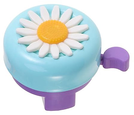 iplusmile 5pezzi per Bicicletta Forma Sole Accessorio per Ragazzo Materiale Ecologico Resistente Facile Installazione Viti e Clip Suono Chiaro per Sicurezza Design Floreale