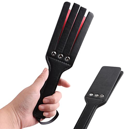 TRQOYTU Fouet Érotique SM Paddle En Cuir, Fouet, Bondage, Fessée, Massage Avec Dragonne, Jeu De Rôle Cosplay, Jouet Sexuel Fétichiste Pour Femmes, Hommes Et Couples Extrêmes
