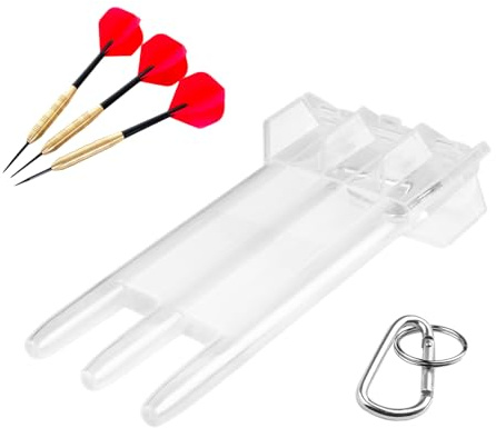 Generiskt dartfodral – PP 17 x 8,5 x 3,4 cm, robust dartväska med lätt skydd, säker förvaring, enkel transport | transparent darthållare för, resor