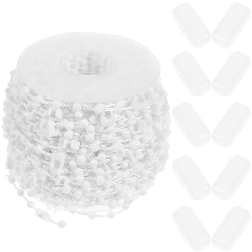 Gadpiparty Cadena y Conectores para Persianas Verticales Kit de Reparación, Accesorios para Persianas de Lama de 3,5 Pulgadas, Adecuados para Estores en Espacios Comerciales