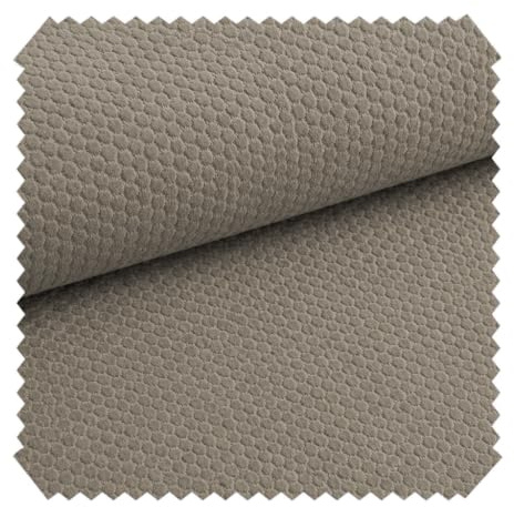 novely® MAKAO Abverkauf | Leichter Velours-Möbelstoff Feine Wabenprägung 1lfm | Farbe: 03 Hellbraun