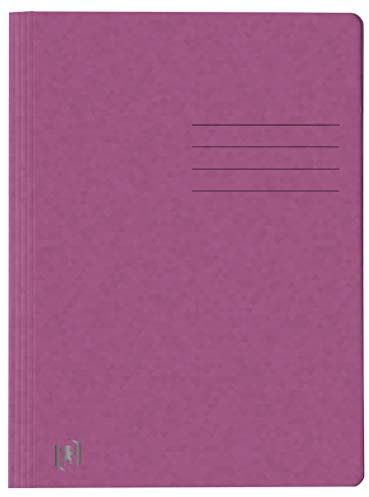 Oxford Carpetas rápidas A4 de cartón, color morado, 25 unidades