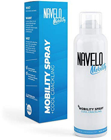 Navelo Mobility Spray - Cool Crackling | Kälte Spray | bei Verspannungen und Schmerzen | kühlender Crackling Effekt für Muskeln und Gelenke | 150ml (1)