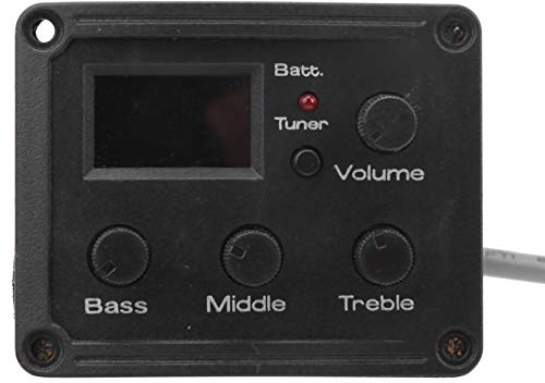 Ukulele 3 Band EQ Verstärker, Equalizer Preamp Pickup mit LCD Display für Musikliebhaber, Anfänger, Profispieler und Zuhause