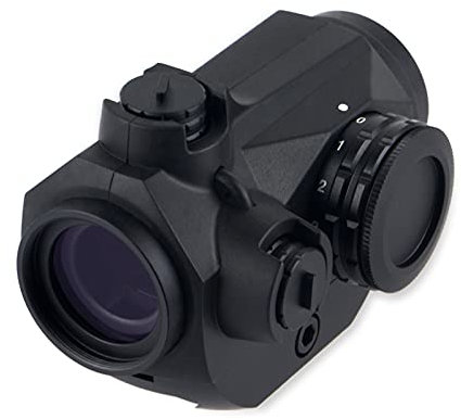 FOCUHUNTER 1x20mm Rotpunktvisier Kompaktes optisches Visier Zielfernrohr 2 MOA Punkt Taktisches Zielfernrohr mit Gummiabdeckung für 20mm Picatinny-Schiene für Outdoor-Sport