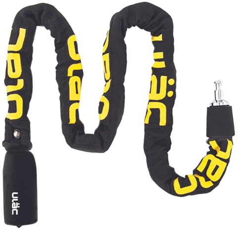 Candado Bicicleta Scooter Patinete Moto Alta Seguridad 5mm Acero Funda Nylon 100cm Antirrobo Fácil Transporte Nivel 5 Resistente Cortes Tensiones Colores Modernos Urbano (Llave, Negro)