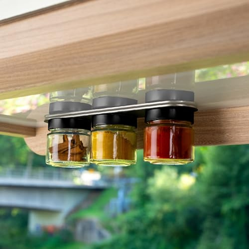 silwy® Feinkost-Magnetgläser 3er-Set (BLACK & CLASSY 125ml)